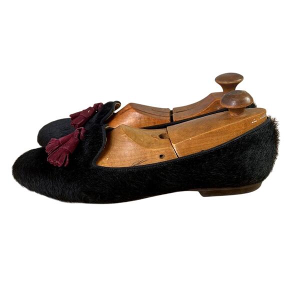 Fatima Guerrero Shoes Flats Mens 41 Slip-on Slippers Real Hair Leather Spain main image 14